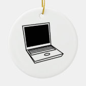 Laptop PC Keramisch Ornament (Voorkant)