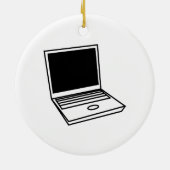 Laptop PC Keramisch Ornament (Achterkant)
