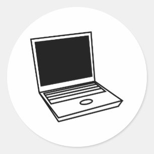 Laptop-pc Ronde Sticker