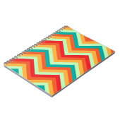 Laptop Retro Zig Zag Chevron Pattern Notitieboek (Linkerzijde)