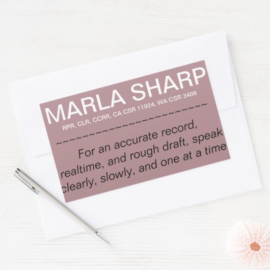 Laptop sticker (klein). (Envelop)