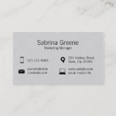 Laptop | Textuurlijnen 2 Visitekaartje (Achterkant)