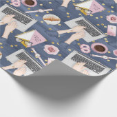 Laptop Tovenaar Cadeaupapier (Hoek)