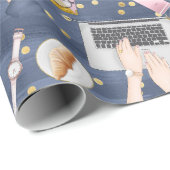 Laptop Tovenaar Cadeaupapier (Rol Hoek)