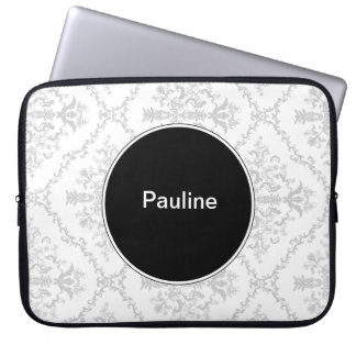 Laptop van het damast het Monogram van Sleeves