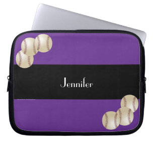 Laptop van het honkbal het Sleeve, de Paars & de Sleeve