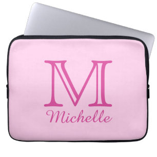 Laptop van het Monogram, van de Naam & van de Sleeve