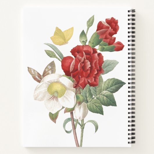 Laptop voor bloemenborage - Wilde bloem Notitieboek (Achterkant)