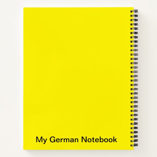 Laptop voor Duitse klasse Notitieboek (Achterkant)