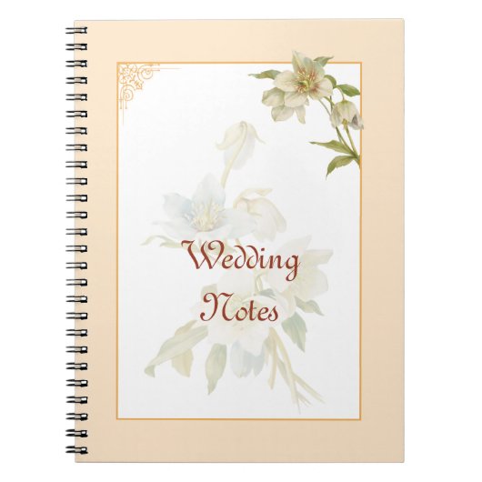  laptop voor het bruiloft van hellebores notitieboek (Voorkant)