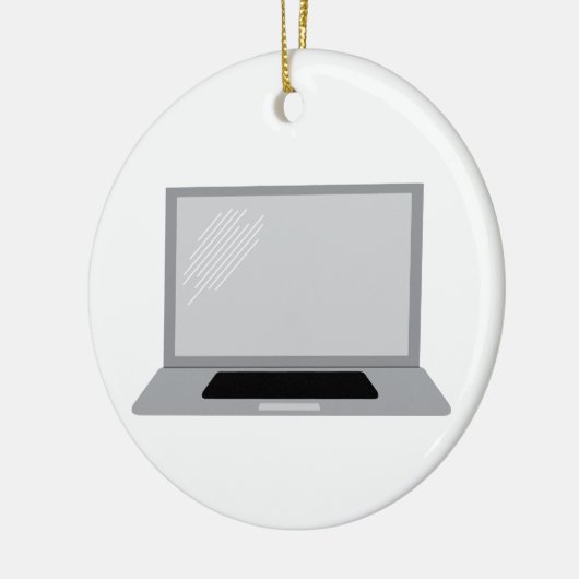 Laptopcomputer Keramisch Ornament (Links)