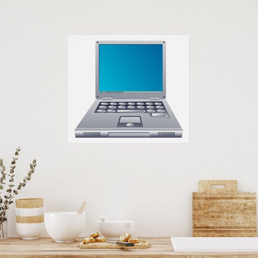 Laptopcomputer Poster (Keuken)