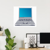 Laptopcomputer Poster (Thuiskantoor)