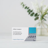 Laptopcomputer Visitekaartje (Staand voorkant)