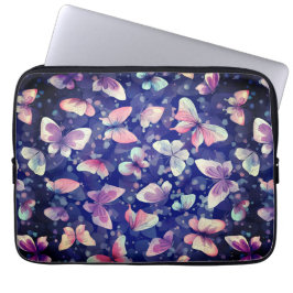 Laptophoes 10"- 15" vlinderpatroon laptop sleeve