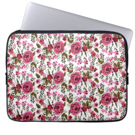 Laptophoes 13" | Neopreen | Bloemmotief | Stijlvol Laptop Sleeve