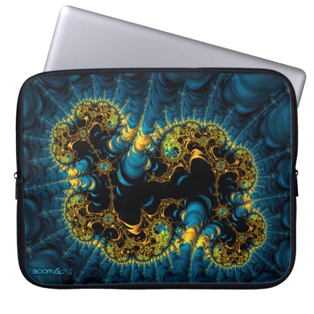 Laptophoes (15 inch) - F1632 "Celestial da Vinci"  Laptop Sleeve (Voorkant)