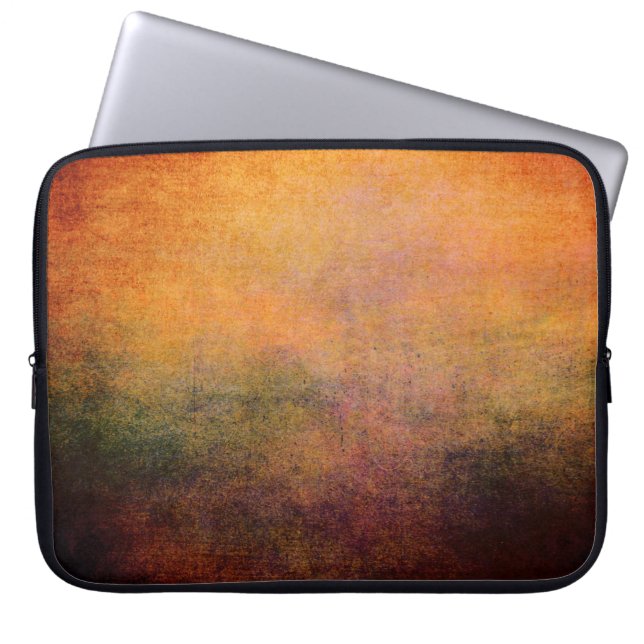 Laptophoes  Abstract grunge neopreen Laptop Sleeve (Voorkant)