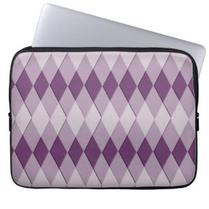 Laptophoes - Argyle-patroon Laptop Sleeve