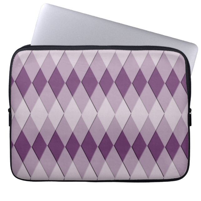 Laptophoes - Argyle-patroon Laptop Sleeve (Voorkant)
