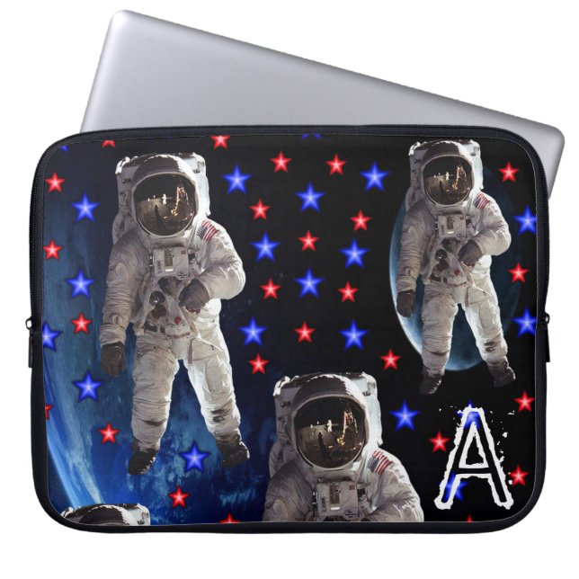 Laptophoes Astronaut Laptop Sleeve (Voorkant)