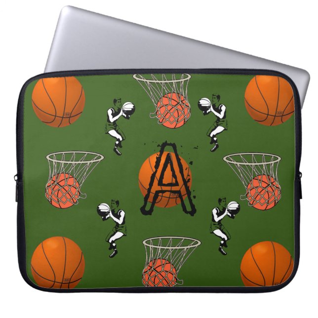 Laptophoes Basketball Laptop Sleeve (Voorkant)