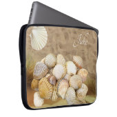 Laptophoes Beach Sand Clams Laptop Sleeve (Voorkant Rechts)