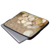 Laptophoes Beach Sand Clams Laptop Sleeve (Voorkant onderkant)
