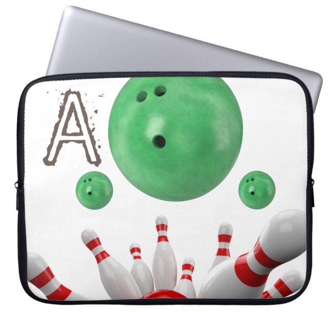 Laptophoes Bowling Laptop Sleeve (Voorkant)