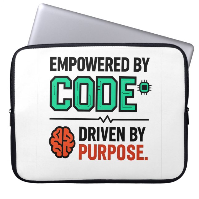 Laptophoes Code Met Betekenis Laptop Sleeve (Voorkant)