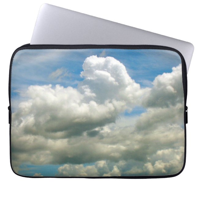 Laptophoes - Cumulus Clouds Laptop Sleeve (Voorkant)
