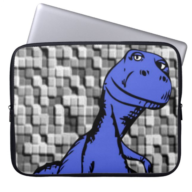 Laptophoes Dinosaur Laptop Sleeve (Voorkant)