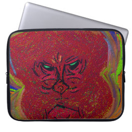 Laptophoes Flame Gezicht Laptop Sleeve