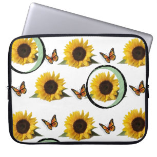 Laptophoes Floral Sunflower Laptop Sleeve