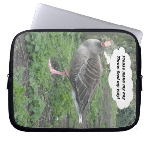 Laptophoes Gedicht Eend Citaat Ladee Basset Laptop Sleeve