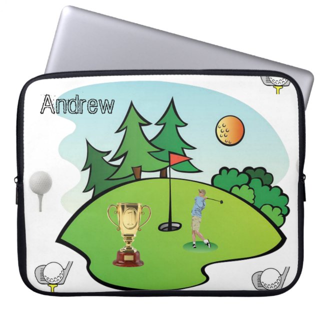 Laptophoes Golf Laptop Sleeve (Voorkant)