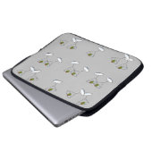 Laptophoes Gray Martini Glasses Laptop Sleeve (Voorkant onderkant)