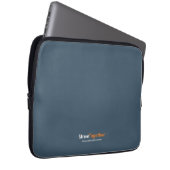 Laptophoes - Grijs Laptop Sleeve (Voorkant Rechts)