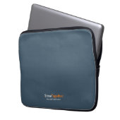 Laptophoes - Grijs Laptop Sleeve (Voorkant Links)