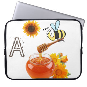 Laptophoes honingbijen laptop sleeve