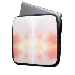Laptophoes in een zachte aquarelontwerp laptop sleeve