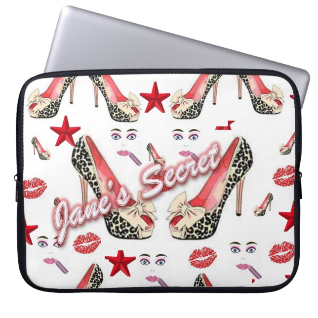 Laptophoes Jane's geheim Laptop Sleeve (Voorkant)