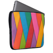 Laptophoes Kleurrijke driehoeken Laptop Sleeve (Voorkant Rechts)
