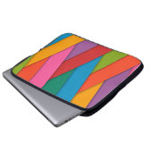 Laptophoes Kleurrijke driehoeken Laptop Sleeve (Voorkant onderkant)