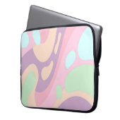 Laptophoes Kleurrijke pastel Laptop Sleeve (Voorkant Links)