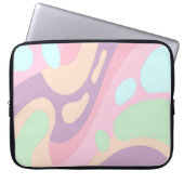 Laptophoes Kleurrijke pastel Laptop Sleeve (Voorkant)