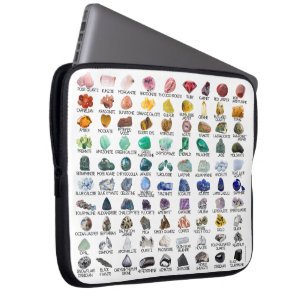 Laptophoes Kristal Collectie Rainbow Rocks Laptop Sleeve