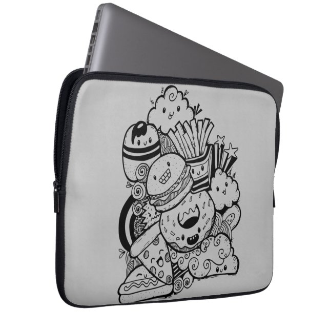 Laptophoes Laptop Sleeve (Voorkant Rechts)