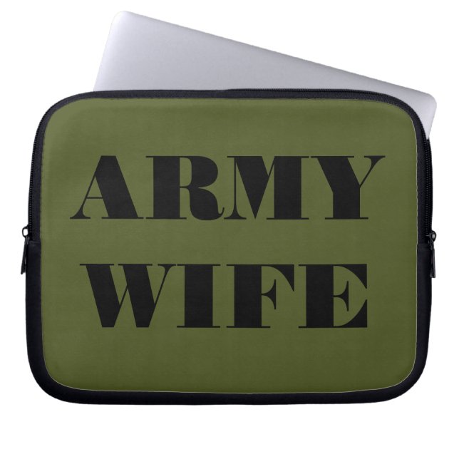 Laptophoes leger echtgenote laptop sleeve (Voorkant)