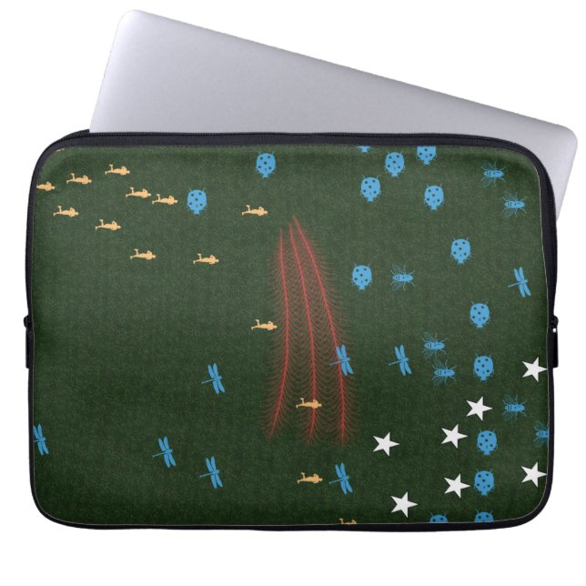 Laptophoes - Looppas in het bosgebied Laptop Sleeve (Voorkant)